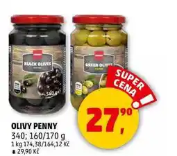 Penny Market OLIVY PENNY, 340 160/170 g nabídka