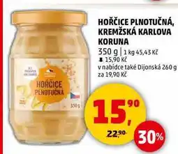 Penny Market HOŘČICE PLNOTUČNÁ, KREMŽSKÁ KARLOVA KORUNA, 350 g nabídka