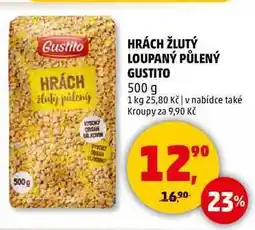 Penny Market HRÁCH ŽLUTÝ LOUPANÝ PŮLENÝ GUSTITO, 500 g nabídka