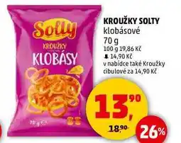 Penny Market KROUŽKY SOLTY klobásové, 70 g nabídka