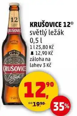Penny Market KRUŠOVICE 12 světlý ležák, 0,5 l nabídka