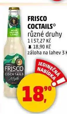 Penny Market FRISCO COCTAILS různé druhy, 0,33 l nabídka
