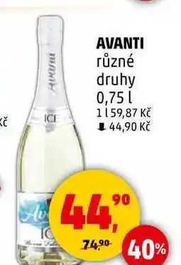 Penny Market AVANTI různé druhy, 0,75 l nabídka