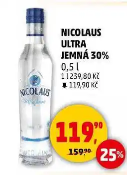 Penny Market NICOLAUS ULTRA JEMNÁ 30%, 0,5 l nabídka