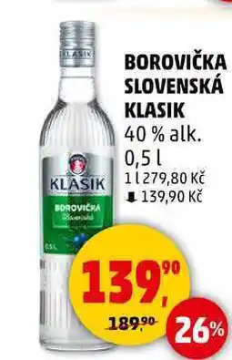 Penny Market BOROVIČKA SLOVENSKÁ KLASIK 40 % alk., 0,5 l nabídka