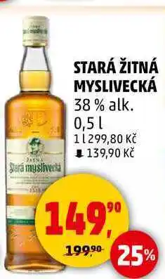 Penny Market STARÁ ŽITNÁ MYSLIVECKÁ 38% alk., 0,5 l nabídka