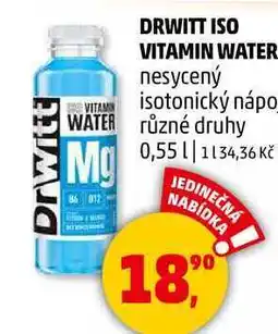 Penny Market DRWITT ISO VITAMIN WATER nesycený isotonický nápoj různé druhy, 0,55 l nabídka