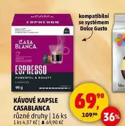 Penny Market KÁVOVÉ KAPSLE CASABLANCA různé druhy, 16 ks nabídka