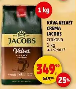 Penny Market KÁVA VELVET CREMA JACOBS zrnková, 1 kg nabídka