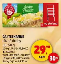Penny Market ČAJ TEEKANNE různé druhy, 20-50 g nabídka