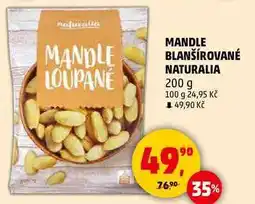 Penny Market MANDLE BLANŠÍROVANÉ NATURALIA, 200 g nabídka