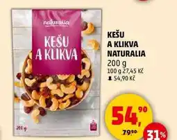 Penny Market KEŠU A KLIKVA NATURALIA, 200 g nabídka