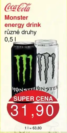 Jip Monster energy drink nabídka