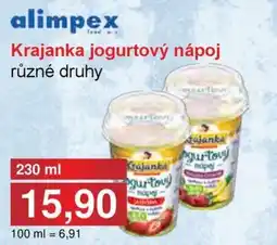 Jip Krajanka jogurtový nápoj nabídka