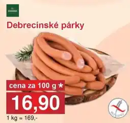 Jip Debrecínské párky nabídka