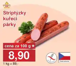 Jip Striptýzky kuřecí párky nabídka