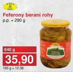 Jip Feferony beraní rohy nabídka