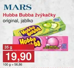 Jip Hubba Bubba žvýkačky original, jablko nabídka