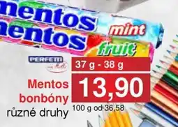 Jip Mentos bonbóny nabídka