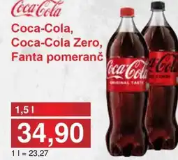 Jip Coca-Cola, Coca-Cola Zero, Fanta pomeranč nabídka