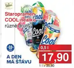 Jip Staropramen COOL nealko nabídka