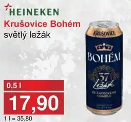 Jip HEINEKEN Krušovice Bohém světlý ležák nabídka