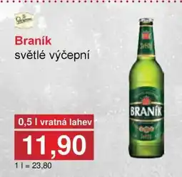 Jip Braník světlé výčepní nabídka