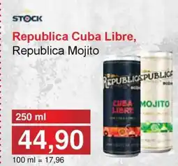 Jip Republica Cuba Libre, Republica Mojito nabídka