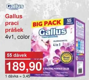 Jip Gallus prací prášek nabídka