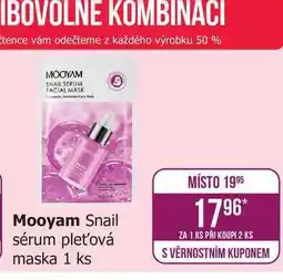 Teta Mooyam Snail sérum pleťová maska 1 ks nabídka