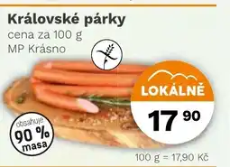 Konzum Královské párky nabídka