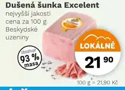 Konzum Dušená šunka Excelent nabídka