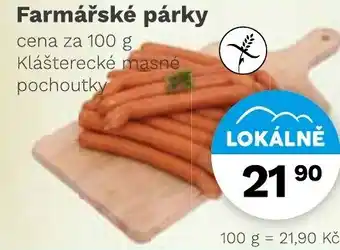 Konzum Farmářské párky nabídka