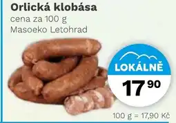 Konzum Orlická klobása nabídka