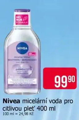 Teta Nivea micelární voda pro citlivou pleť 400 ml nabídka