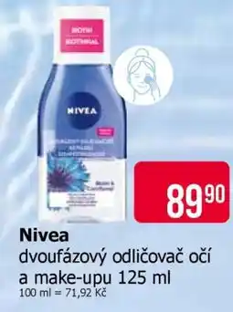 Teta Nivea dvoufázový odličovač očí a make-upu 125 ml nabídka
