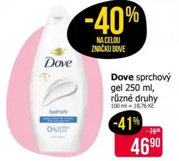 Teta Dove sprchový gel 250 ml, různé druhy nabídka