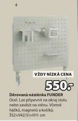 JYSK Děrovaná nástěnka FUNDER nabídka