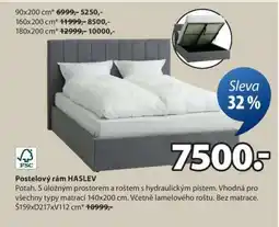 JYSK POSTELOVÝ RÁM HASLEV nabídka