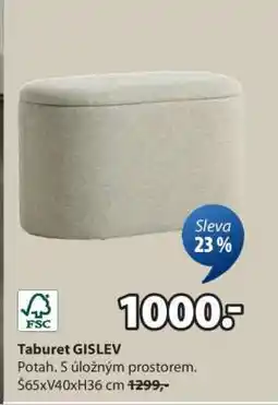 JYSK TABURET GISLEV nabídka