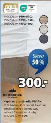 JYSK KRONBORG NAPÍNACÍ PROSTĚRADLO VIVIAN nabídka
