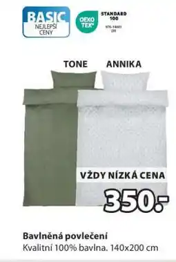 JYSK BAVLNĚNÁ POVLEČENÍ nabídka