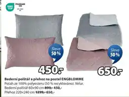 JYSK Bederní polštář a přehoz na postel ENGBLOMME nabídka