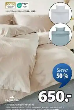 JYSK SATÉNOVÉ POVLEČENÍ INGEBORG nabídka