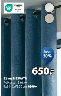 JYSK ZÁVĚS NESVATN nabídka