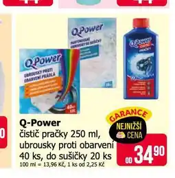 Teta Q power čistič pračky, ubrousky proti obarvení nabídka