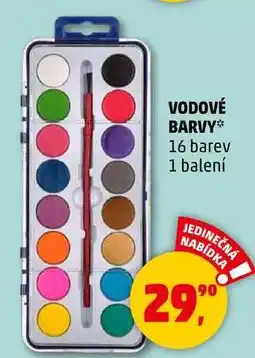 Penny Market VODOVÉ BARVY, 16 barev nabídka