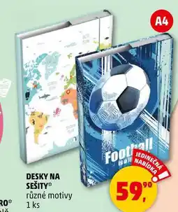Penny Market DESKY NA SEŠITY různé motivy, 1 ks nabídka