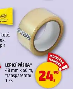 Penny Market LEPICÍ PÁSKA, 48 mm x 60 m, transparentní, 1 ks nabídka