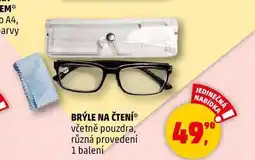 Penny Market BRÝLE NA ČTENÍ včetně pouzdra, různá provedení, 1 balení nabídka